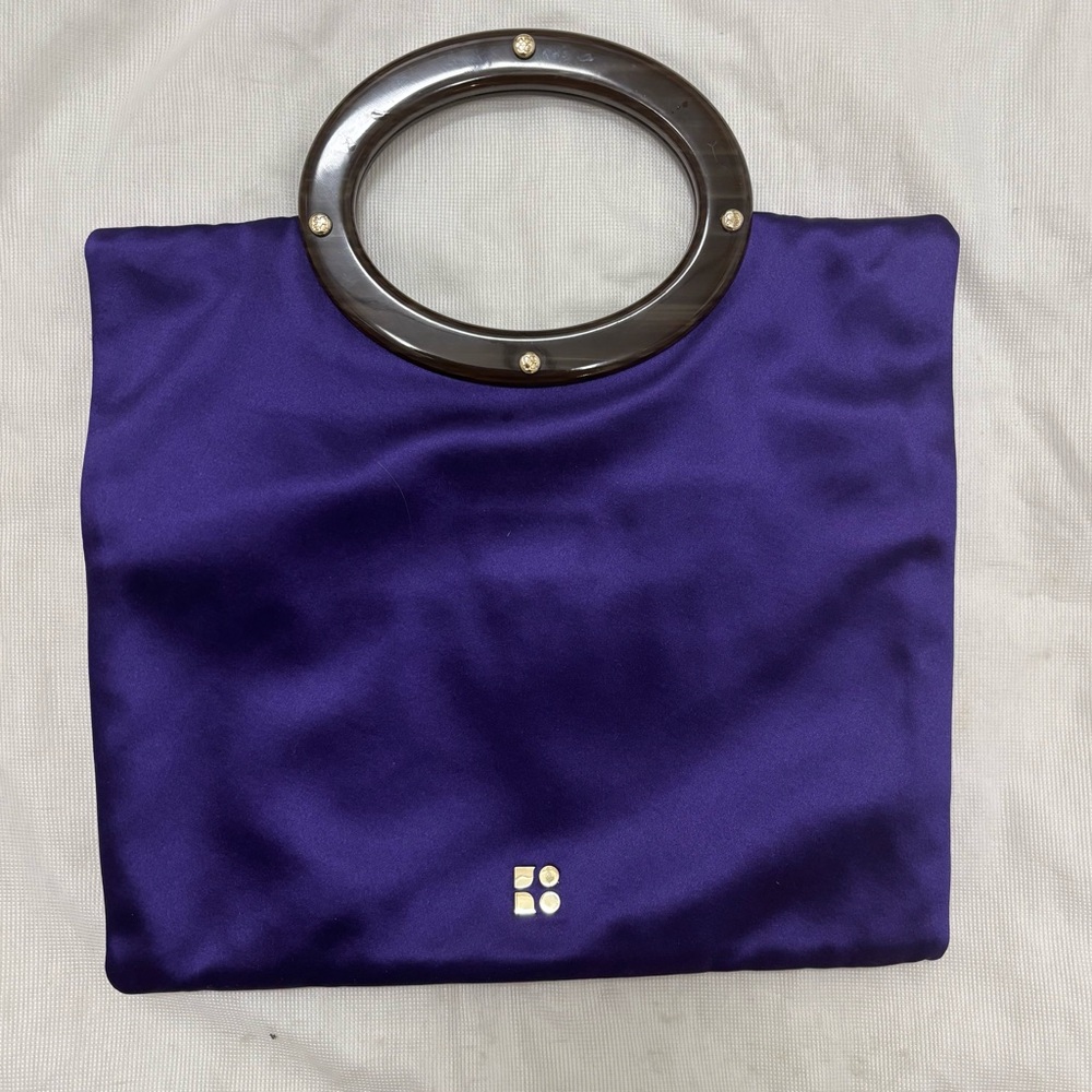 Vintage Kate Spade Purple/Fuchsia Satin Bag w/Dust Bag